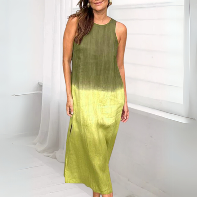 Megan – Sleeveless Ombre Midi Dress