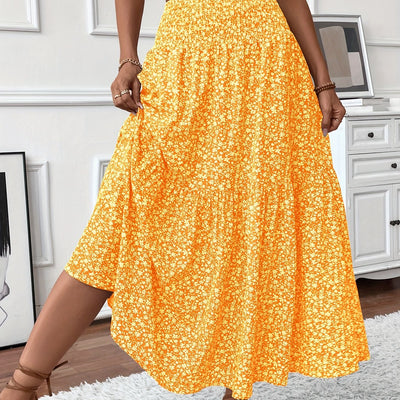 Marnie – Tiered Floral Maxi Skirt