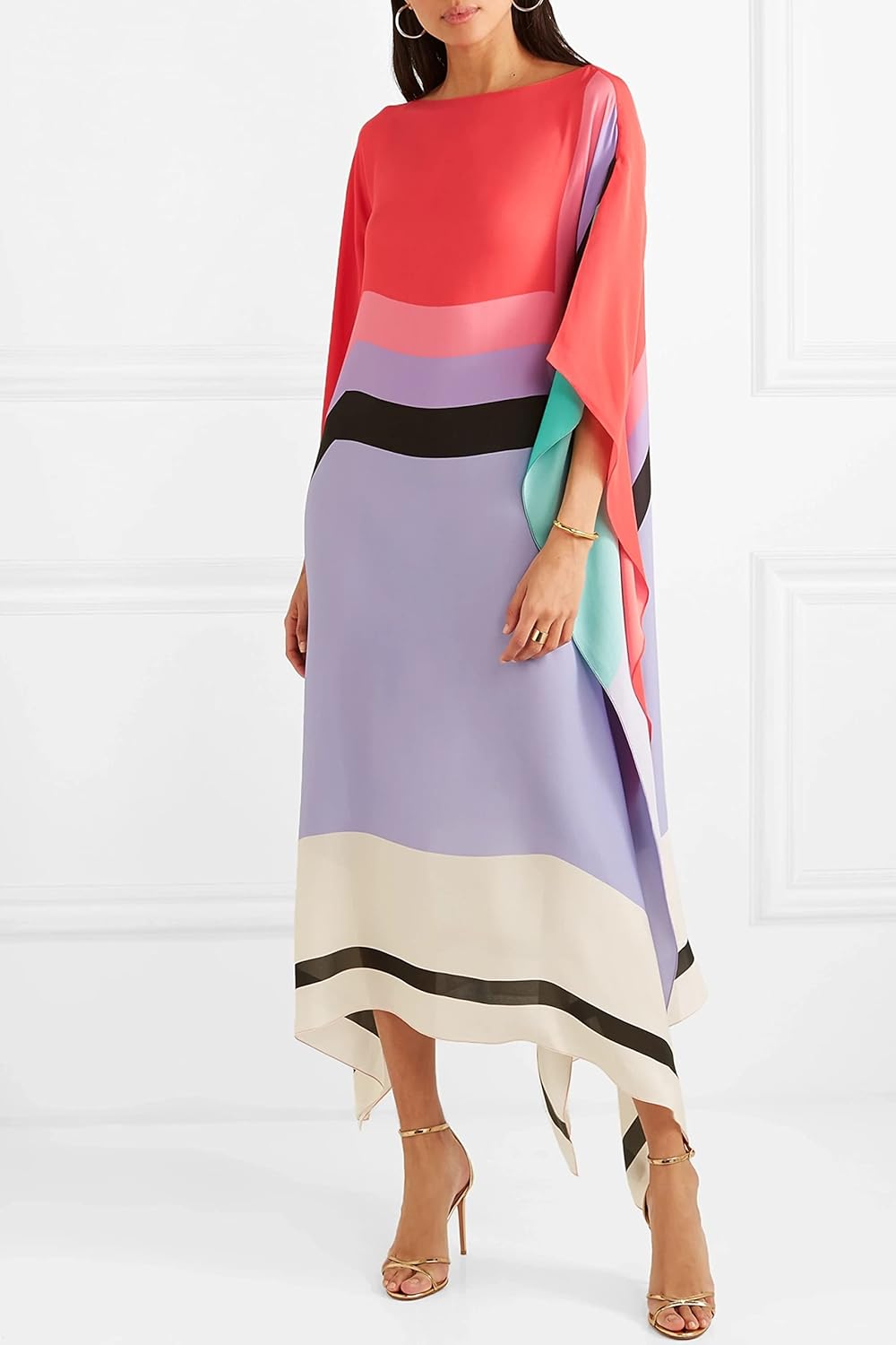 Fatima – Abstract Print Kaftan Dress