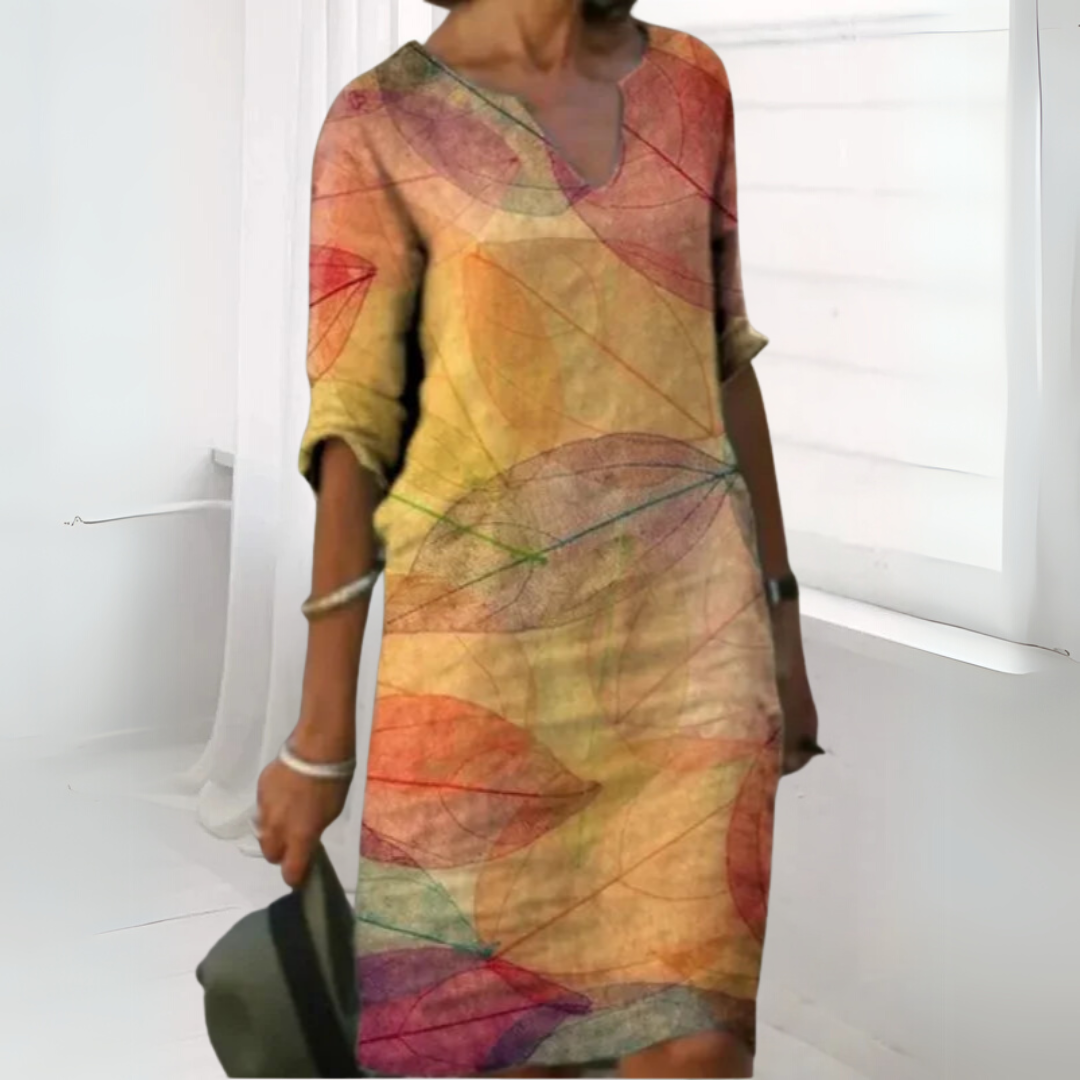 Freja - Relaxed Colour-Block Summer Dress