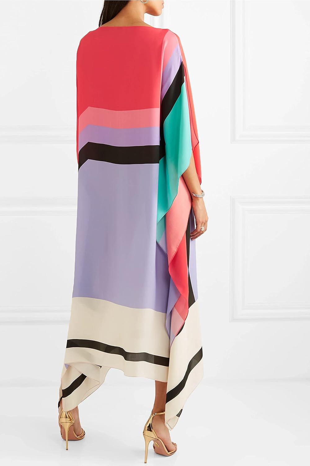 Fatima – Abstract Print Kaftan Dress