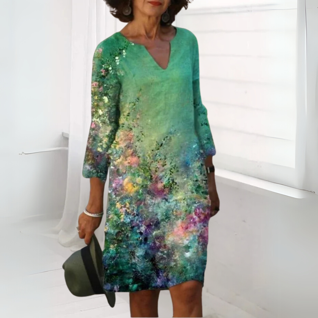 Freja - Relaxed Colour-Block Summer Dress