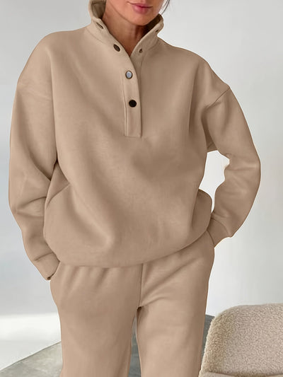 Maisie – Relaxed Fit High-Collar Lounge Set