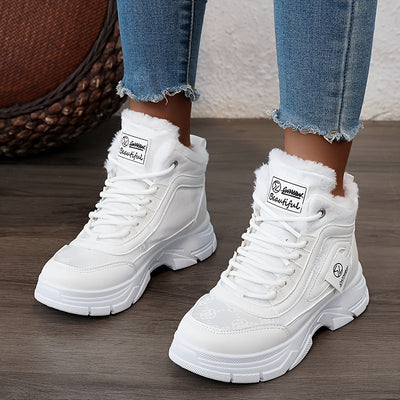 Plush - Ankle boots with thick heel