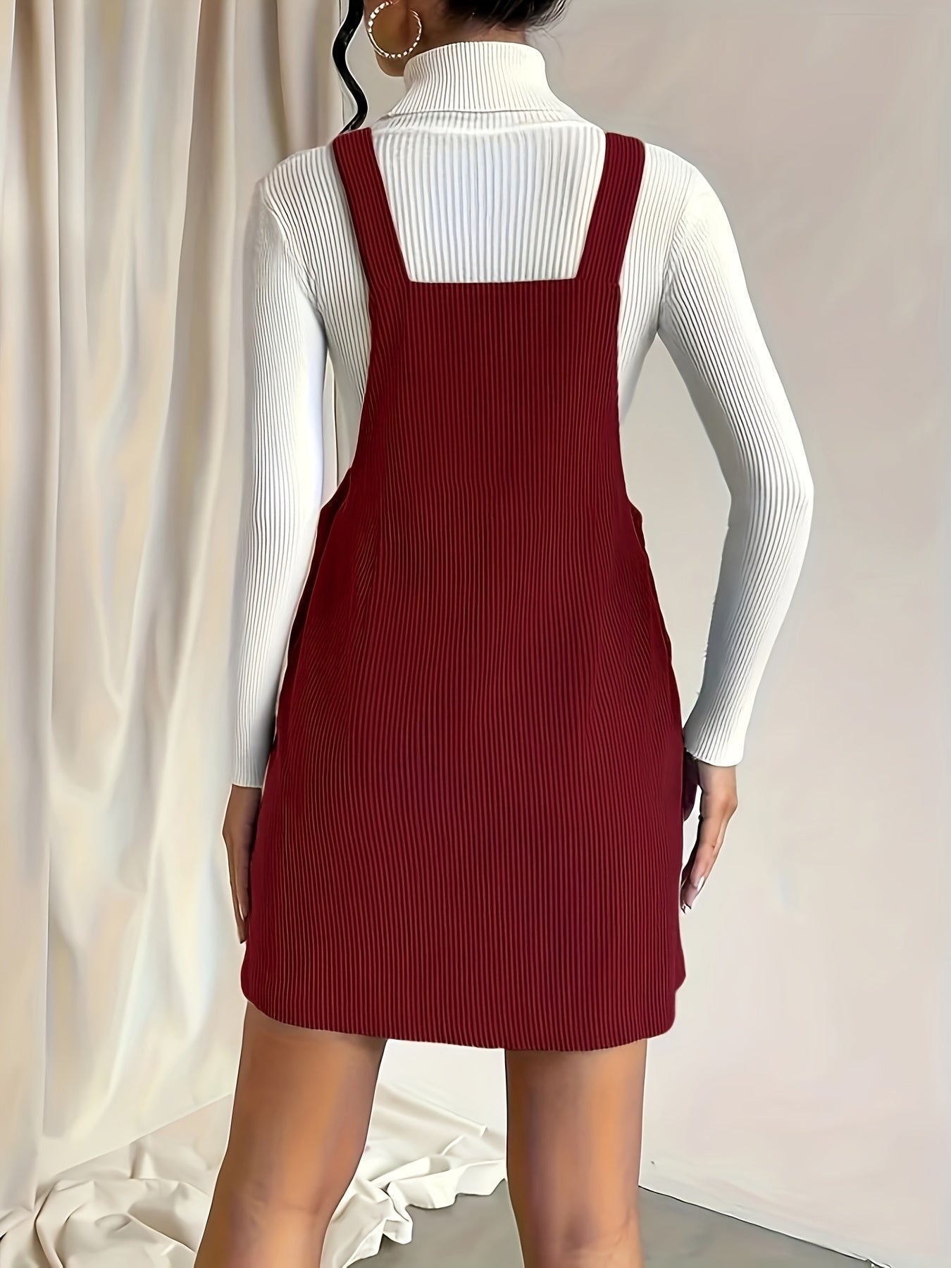 Lana – Corduroy Pinafore Dress