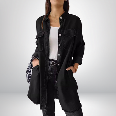 Sofia® | Stylish and Versatile Long-Sleeved Denim Jacket with Collar