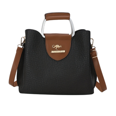 Layla – Structured Handbag with Metal Handle