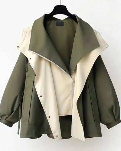 Lily Two-Tone Trench Coat
