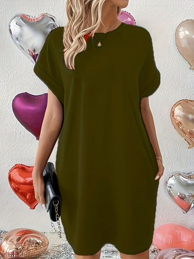 Chedie – Relaxed Batwing T-Shirt Dress