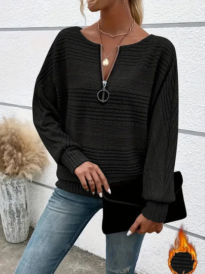 Amelie - Ladies' zip-up jumper
