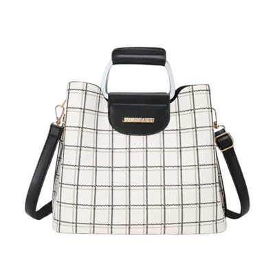 Layla – Structured Handbag with Metal Handle