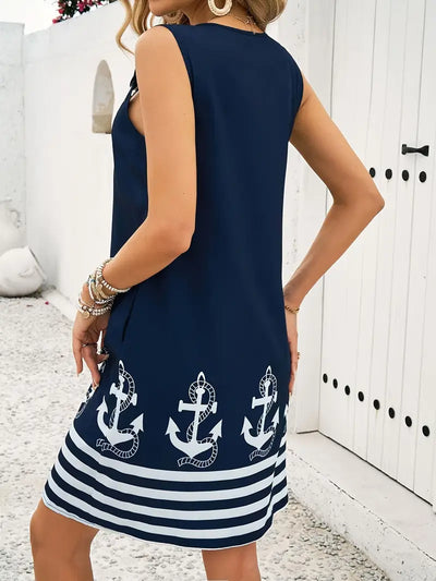 Faith – Nautical Ring Strap Dress