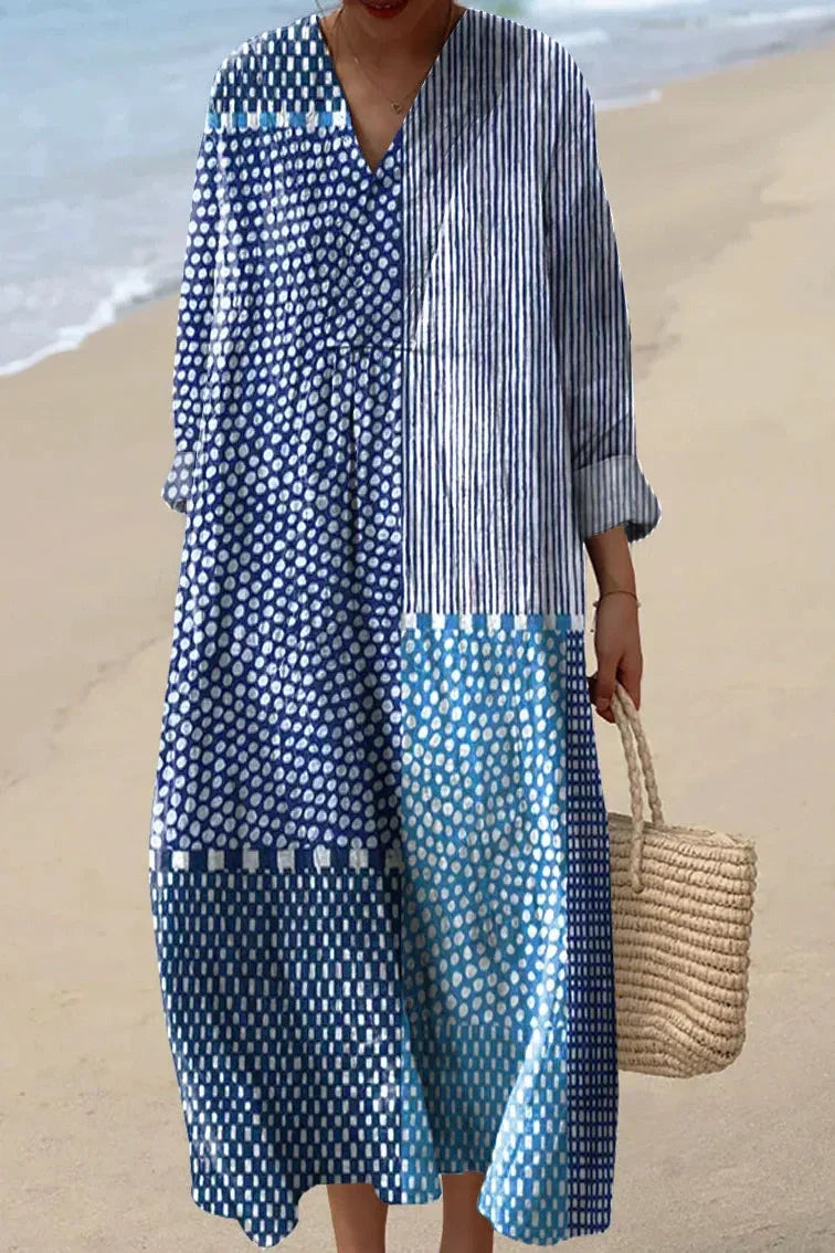 The Indigo Coast – Art-Inspired Dress