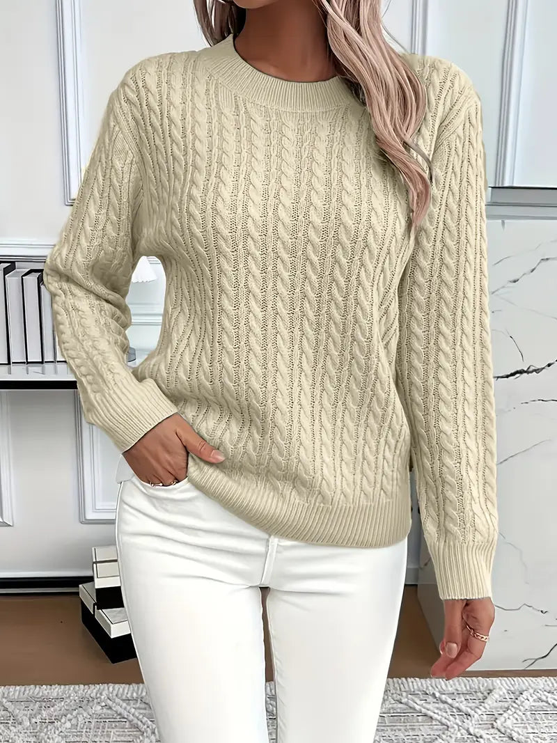 Bernila – Ladies' Cable Knit Jumper