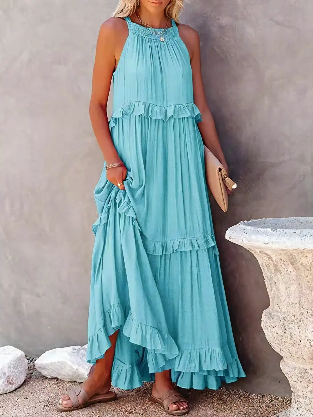 Elsie - Ruffle Maxi Dress