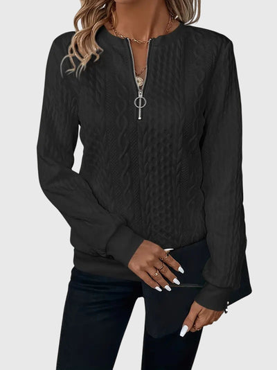 Catherine - Half Zip Sweatshirt