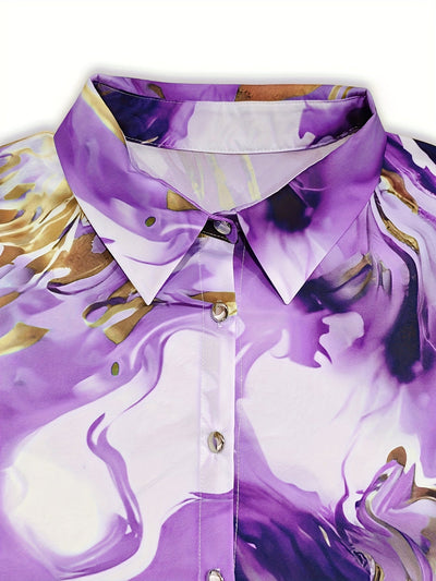 Summer – Abstract Print Shirt