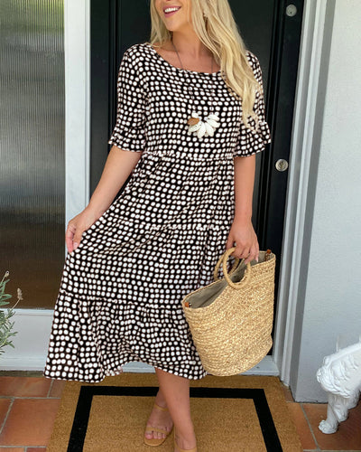 Kaleia – Polka Dot Ruffle Dress