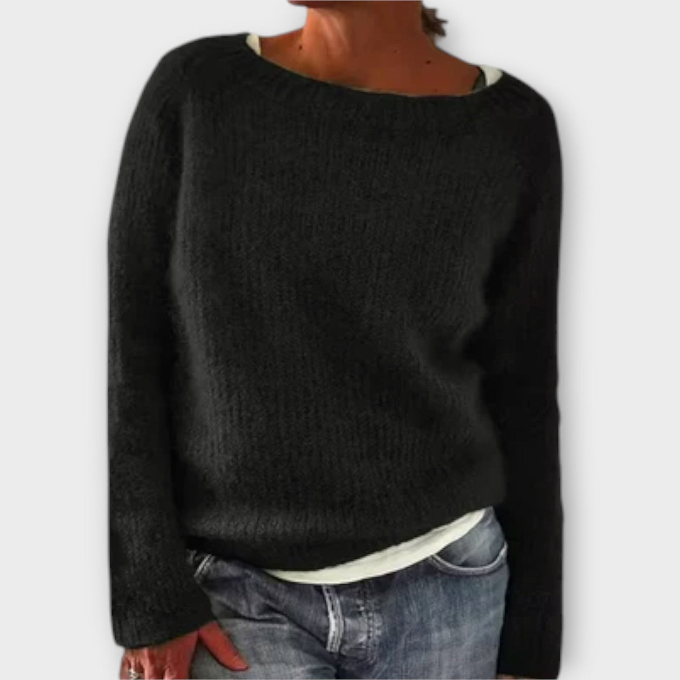 Regine – Solid Colour Knit Sweater