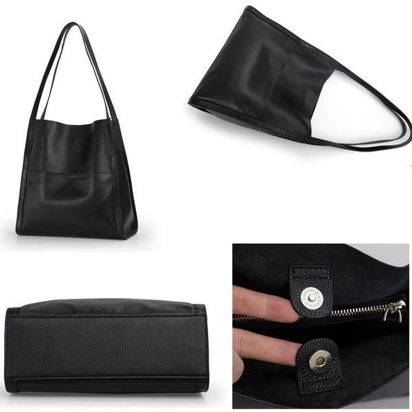 Classic Leather Shoulder Bag