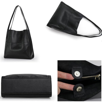 Classic Leather Shoulder Bag
