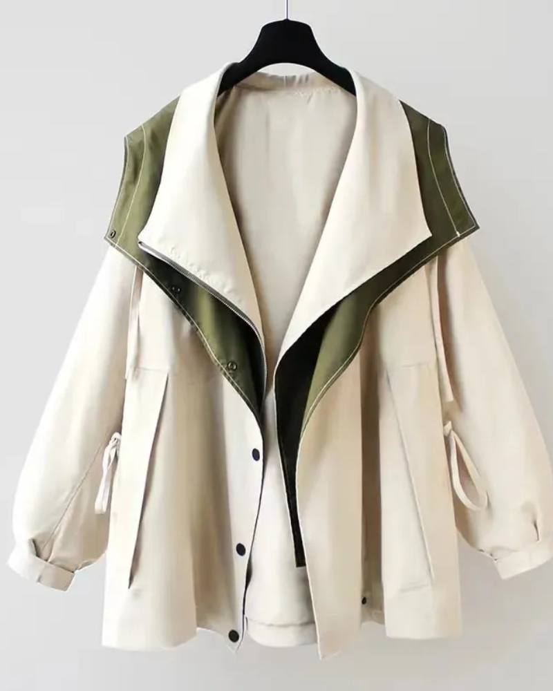 Lily Two-Tone Trench Coat