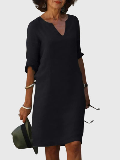 Chelsea - Casual V-Neck Dress