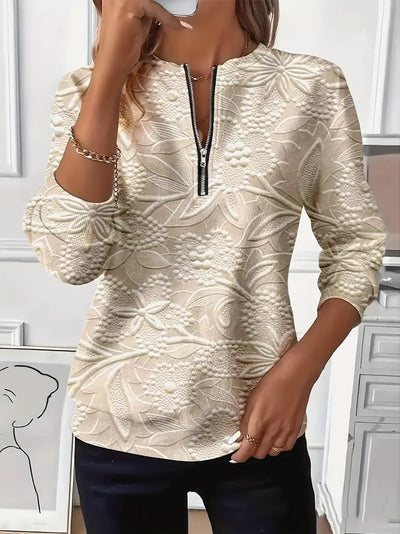 Amelie - Ladies' zip-up jumper