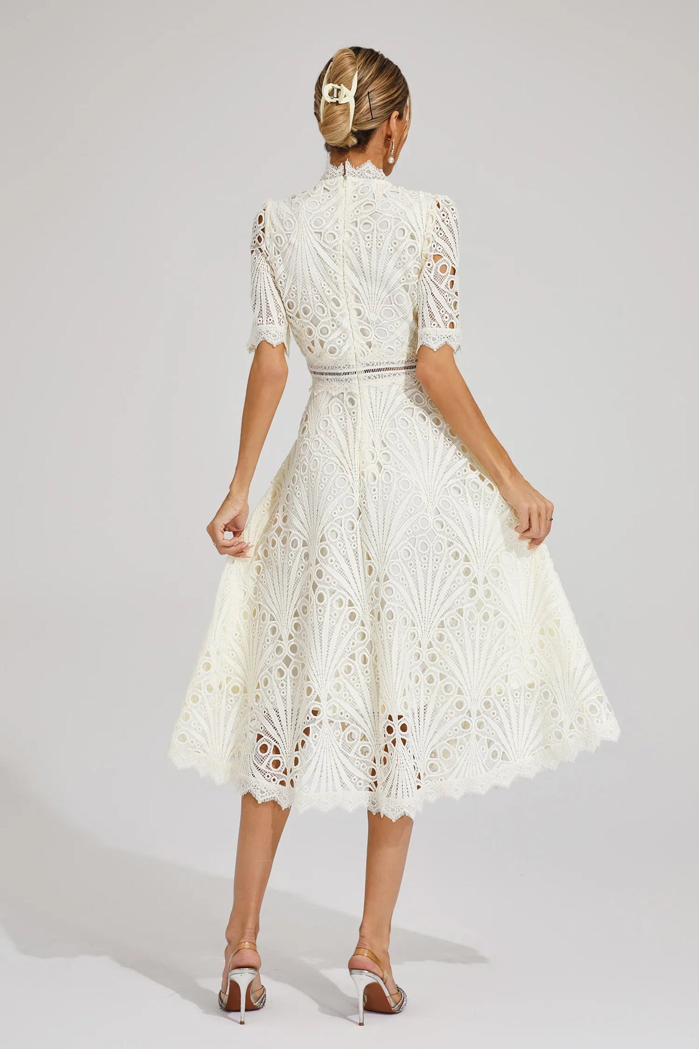 Hallie - Lace Midi Dress