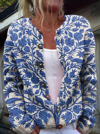 Layla – Floral Embroidered Cardigan