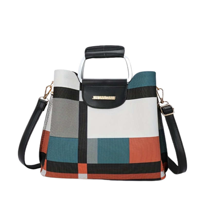 Layla – Structured Handbag with Metal Handle