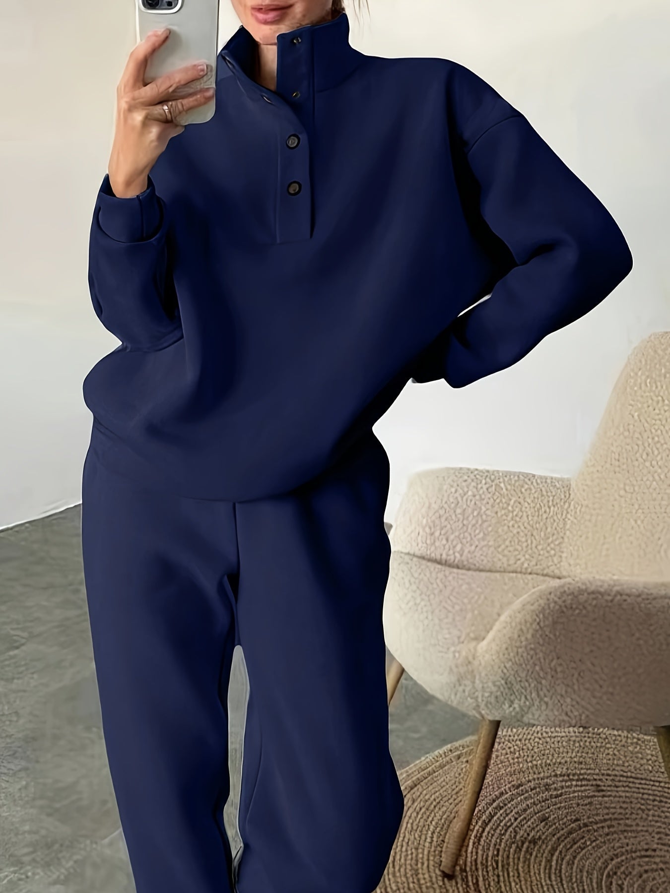 Maisie – Relaxed Fit High-Collar Lounge Set