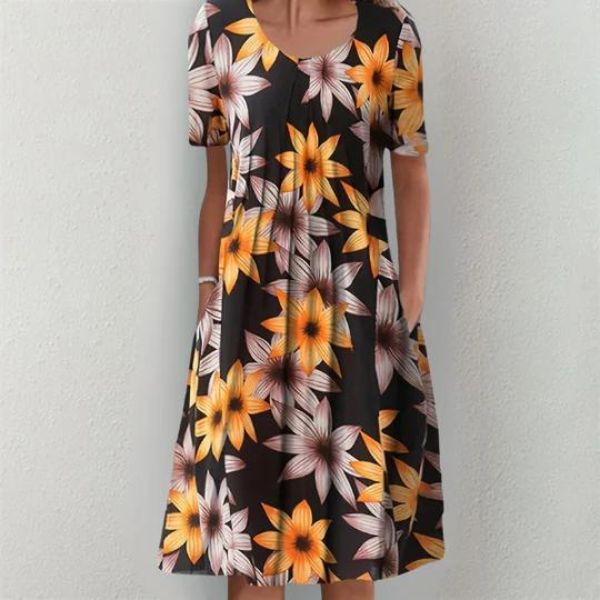 Soline | Elegant Floral Dress