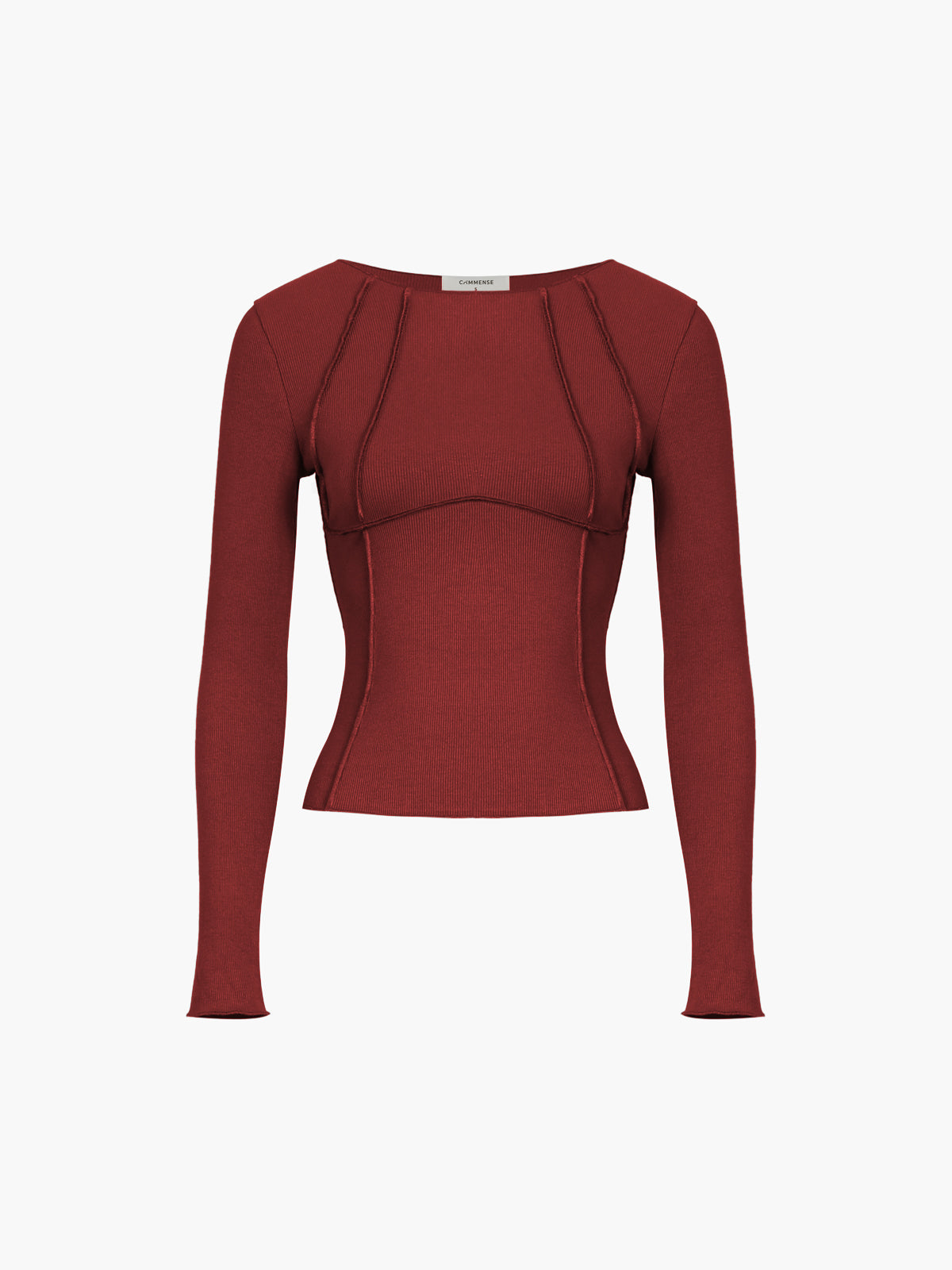 Janine – Ribbed Long-Sleeve Fitted Top