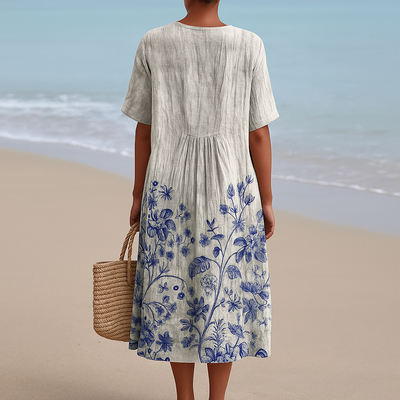 ÉLOÏSE | Printed Porcelain Dress