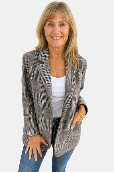 Abby - Classic Checked Blazer