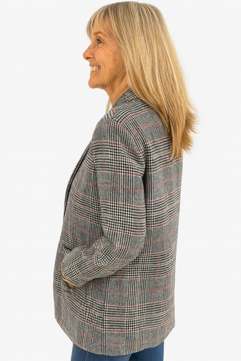 Abby - Classic Checked Blazer
