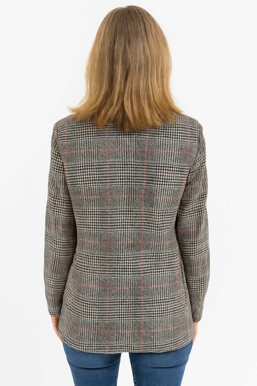 Abby - Classic Checked Blazer