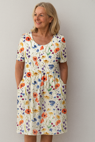 Doreen - Elegant Tummy Covering Dress