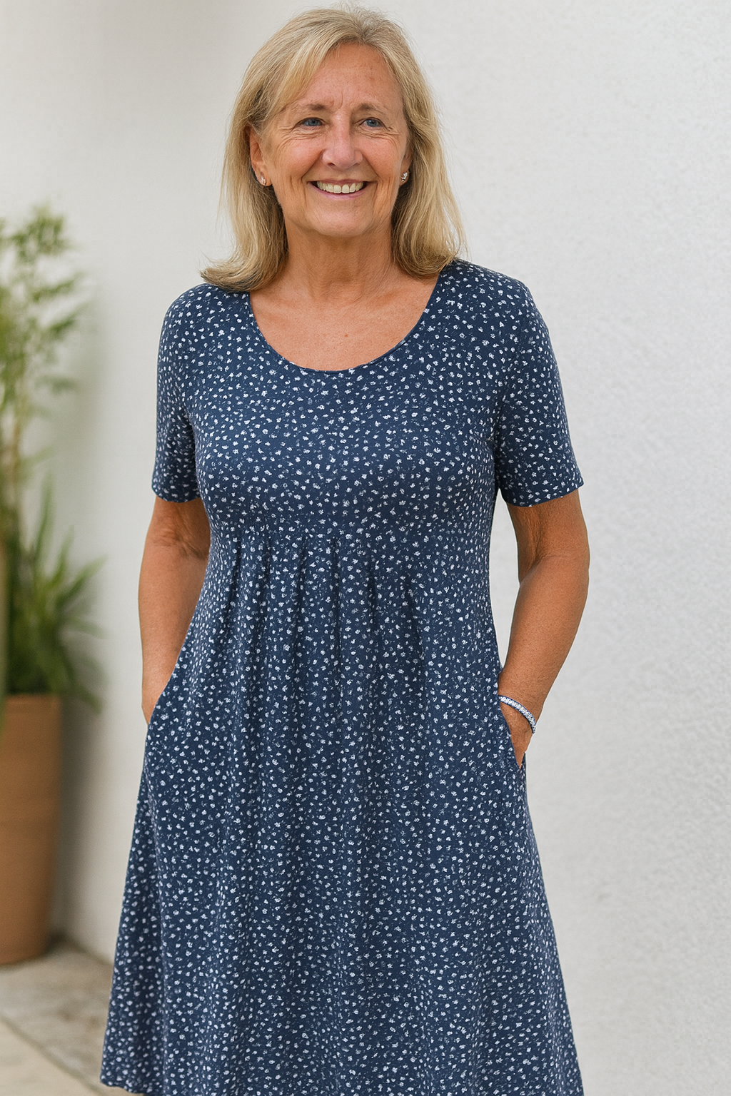 Doreen - Elegant Tummy Covering Dress