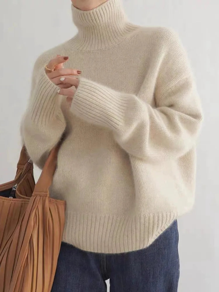 Isabella – High Neck Cashmere Jumper