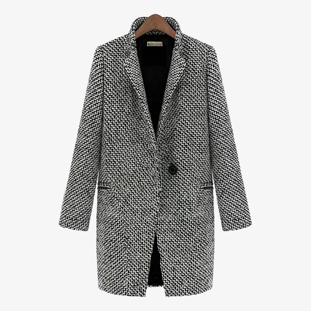 Fiona - Classic Houndstooth Coat