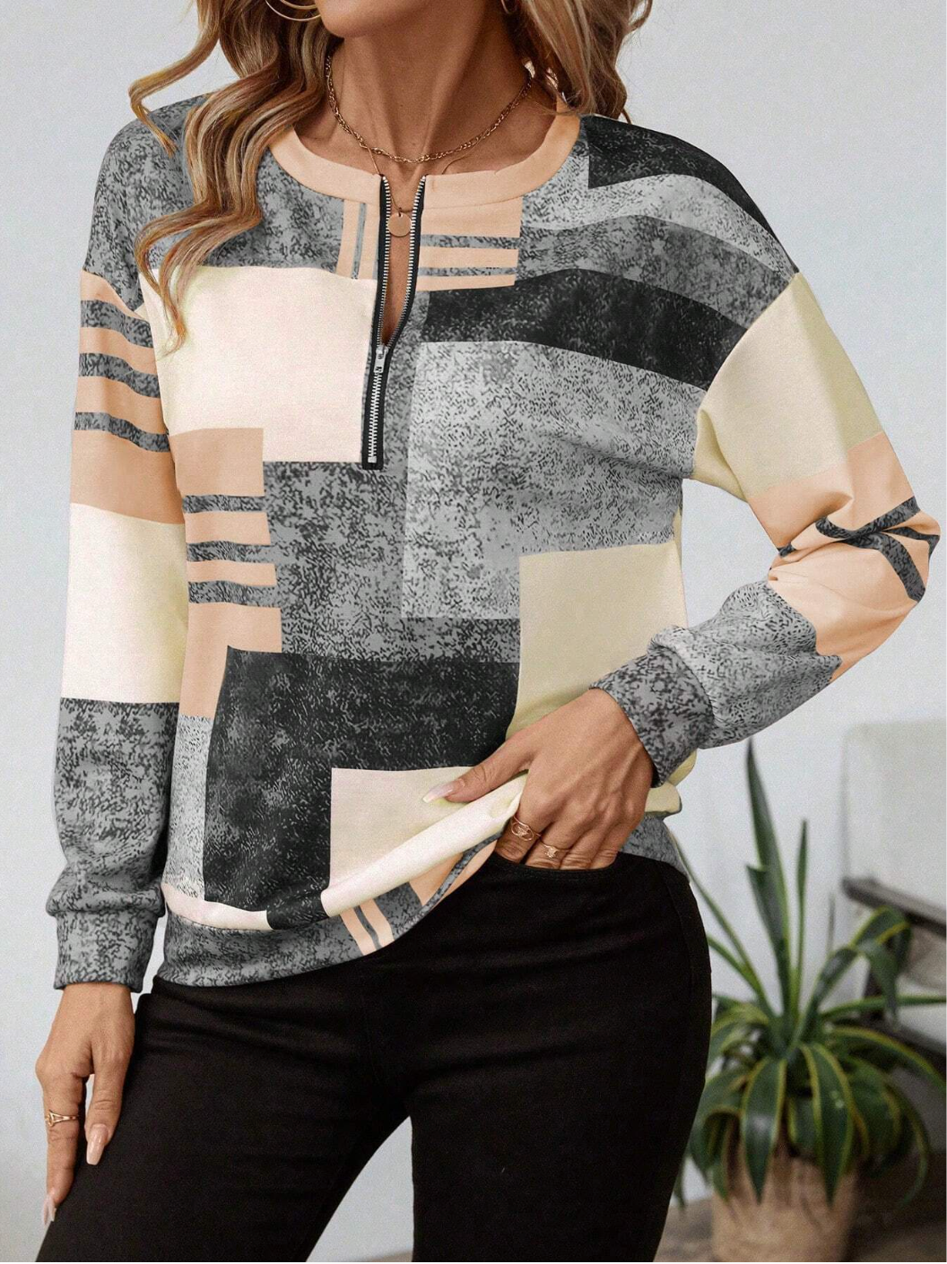 Oceane - Chic Vintage Sweatshirt
