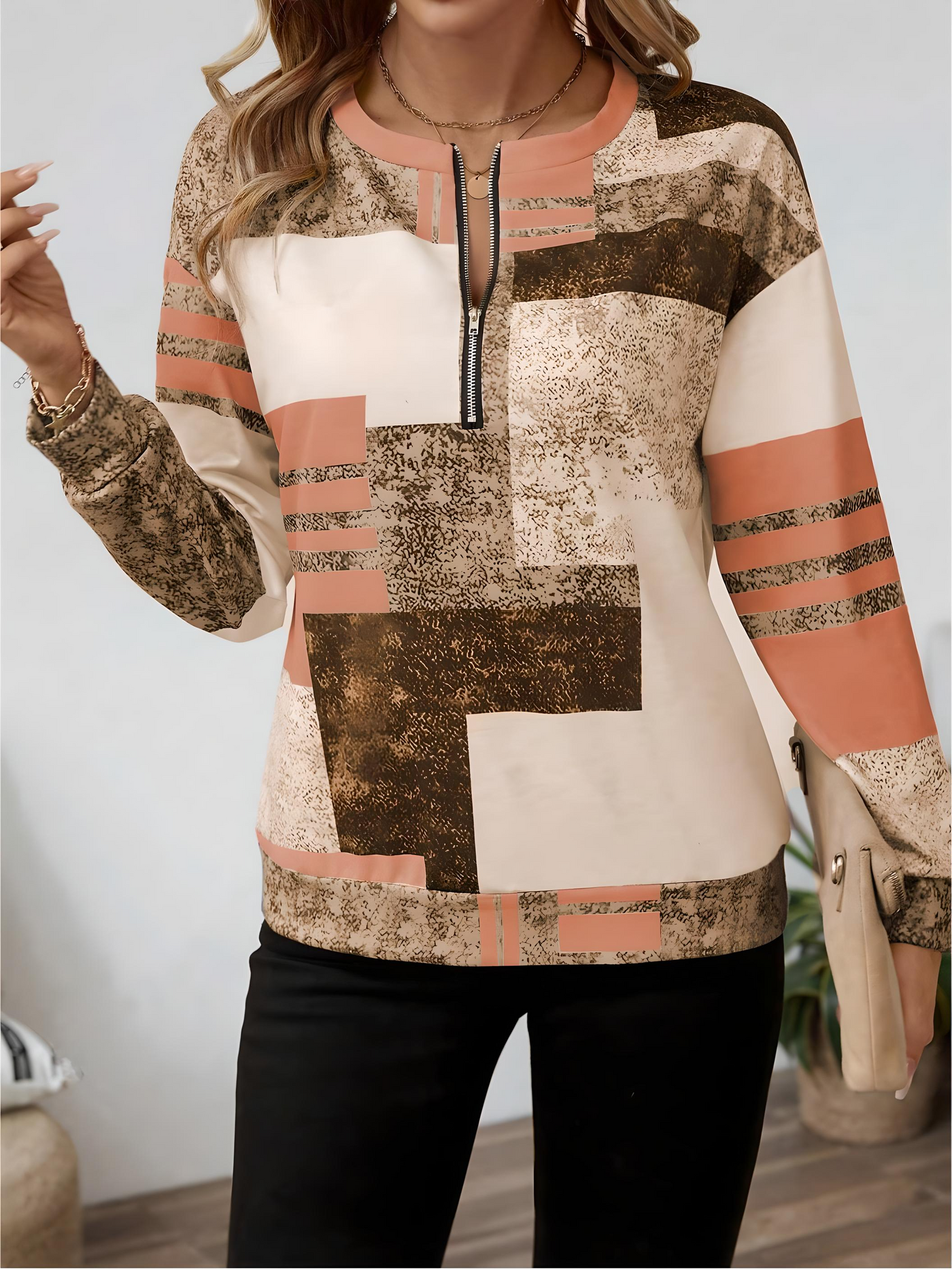 Oceane - Chic Vintage Sweatshirt