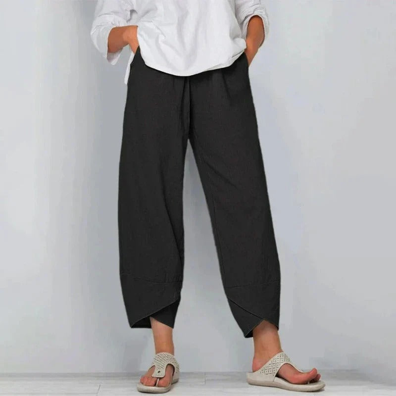 Fenellaith – Relaxed Asymmetric Hem Trousers