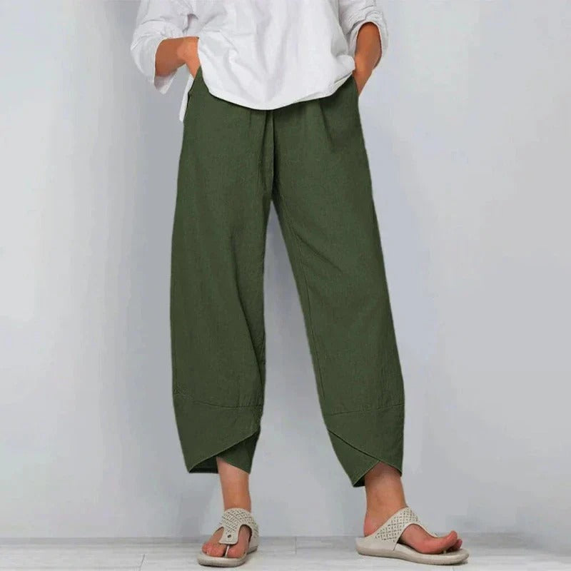 Fenellaith – Relaxed Asymmetric Hem Trousers