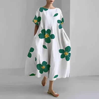 Ava – Oversized Floral Print Dress