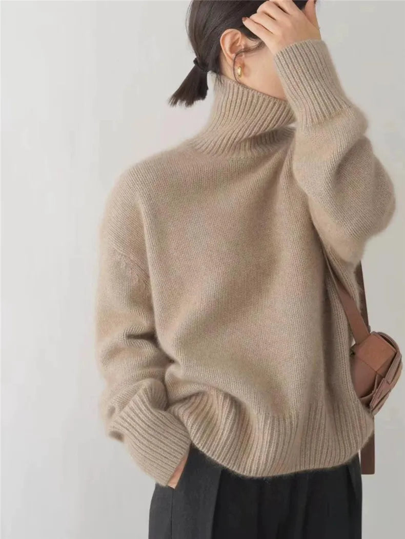 Isabella – High Neck Cashmere Jumper