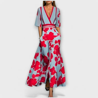 Sally – Statement Wrap Maxi Dress