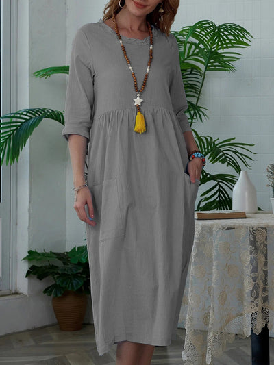 Meta – Relaxed Pocket Midi Dress